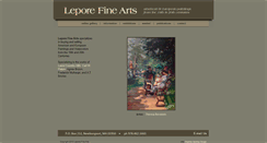 Desktop Screenshot of leporefinearts.com